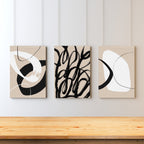 modern neutral abstract wall art 