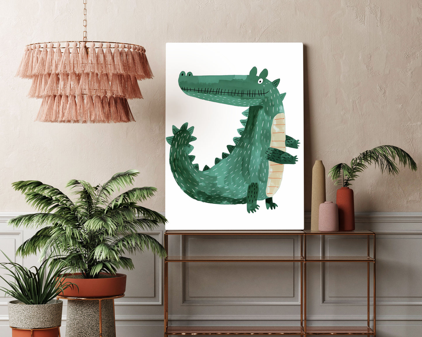 Crocodile Kids Wall Art Print - Artrise