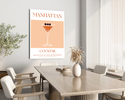 Manhattan Cocktail Art Print // Wall Art Print - Artrise