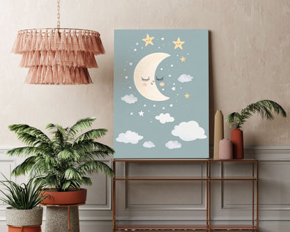 Starry Night Lullaby 2 Kids Wall Art Print - Artrise