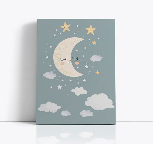 Starry Night Lullaby 2 Kids Wall Art Print - Artrise