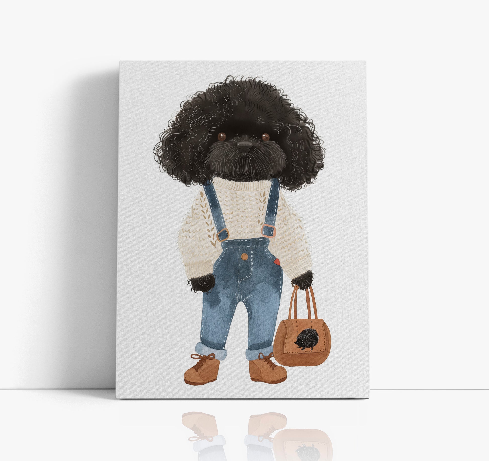 Trendy Pup Kids Wall Art Print - Artrise