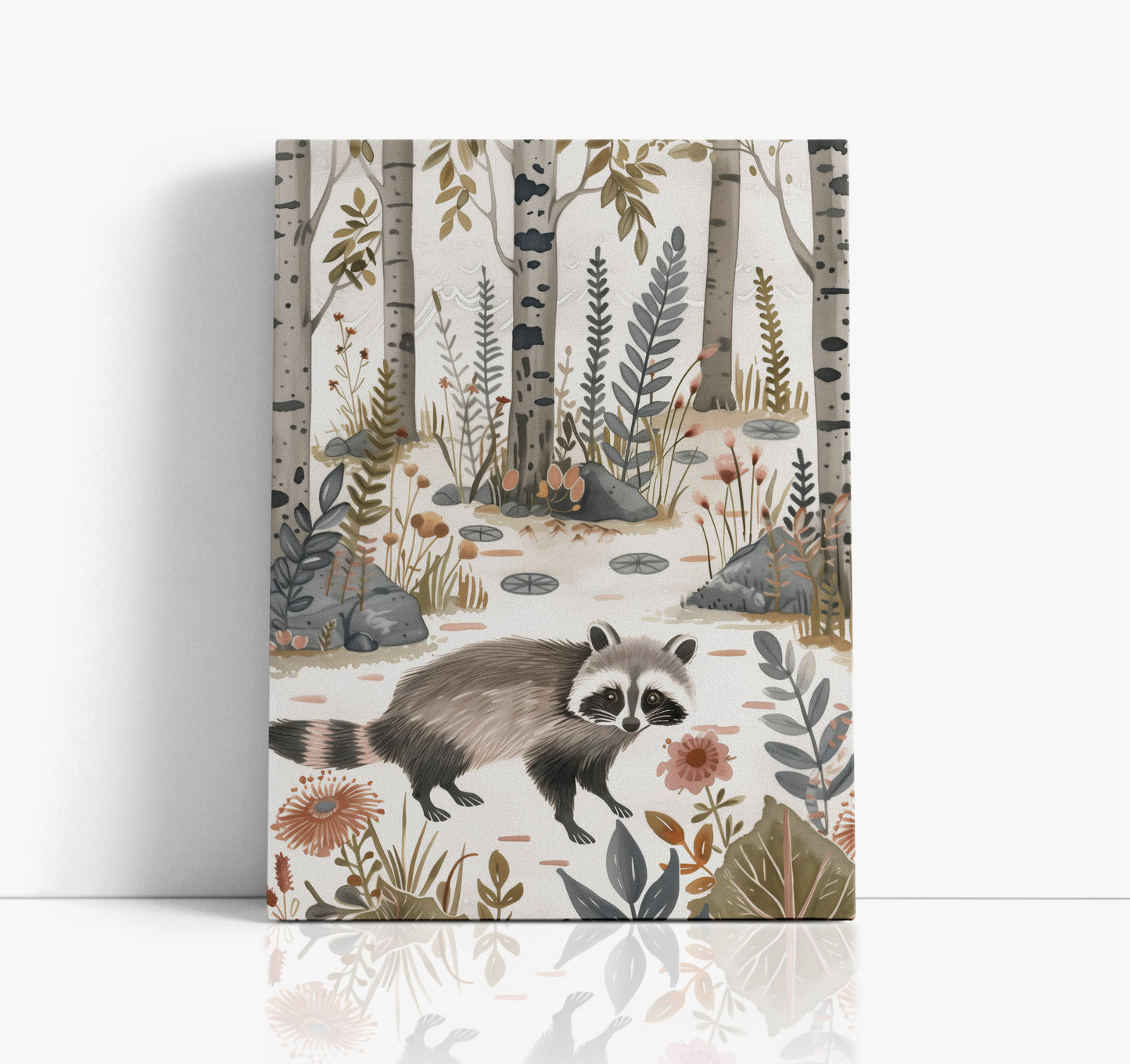 Raccoon Kids Wall Art Print - Artrise