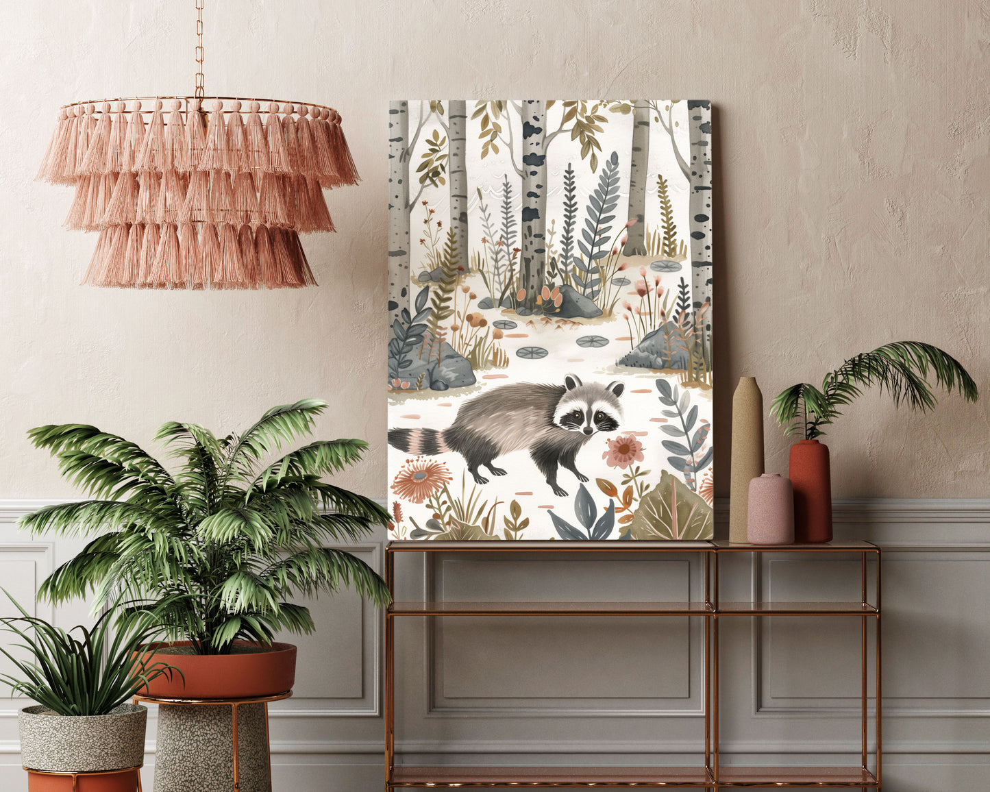 Raccoon Kids Wall Art Print - Artrise