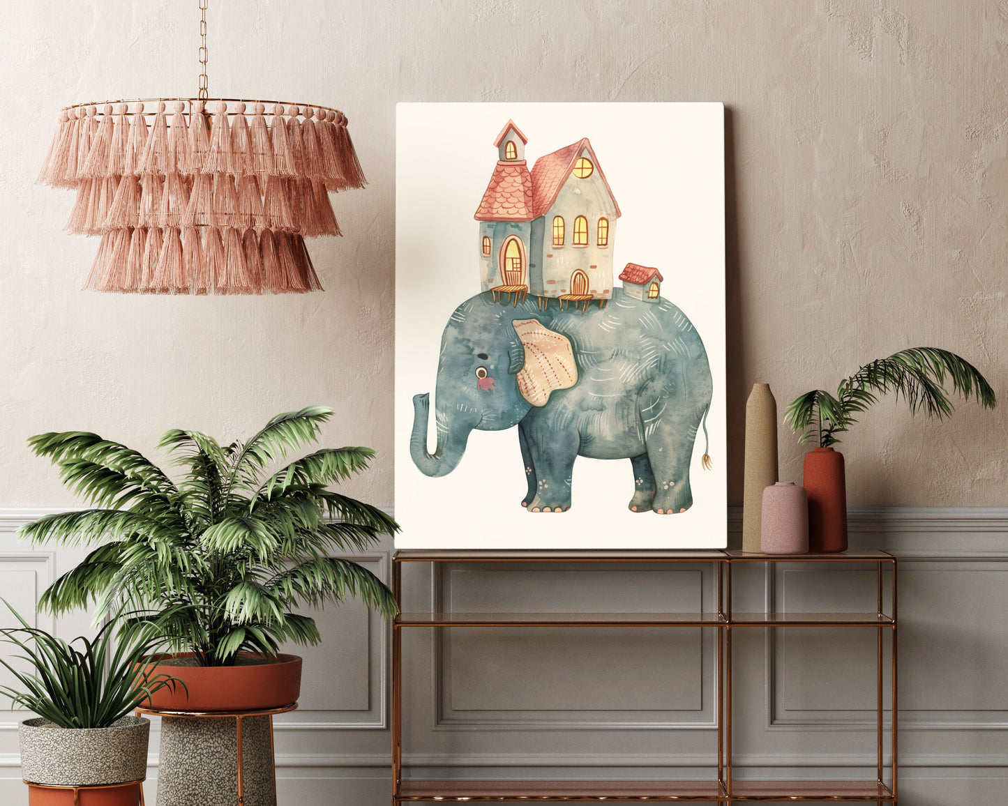 Elephant Kids Wall Art Print - Artrise