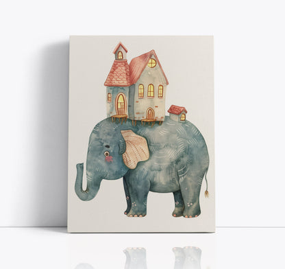 Elephant Kids Wall Art Print - Artrise