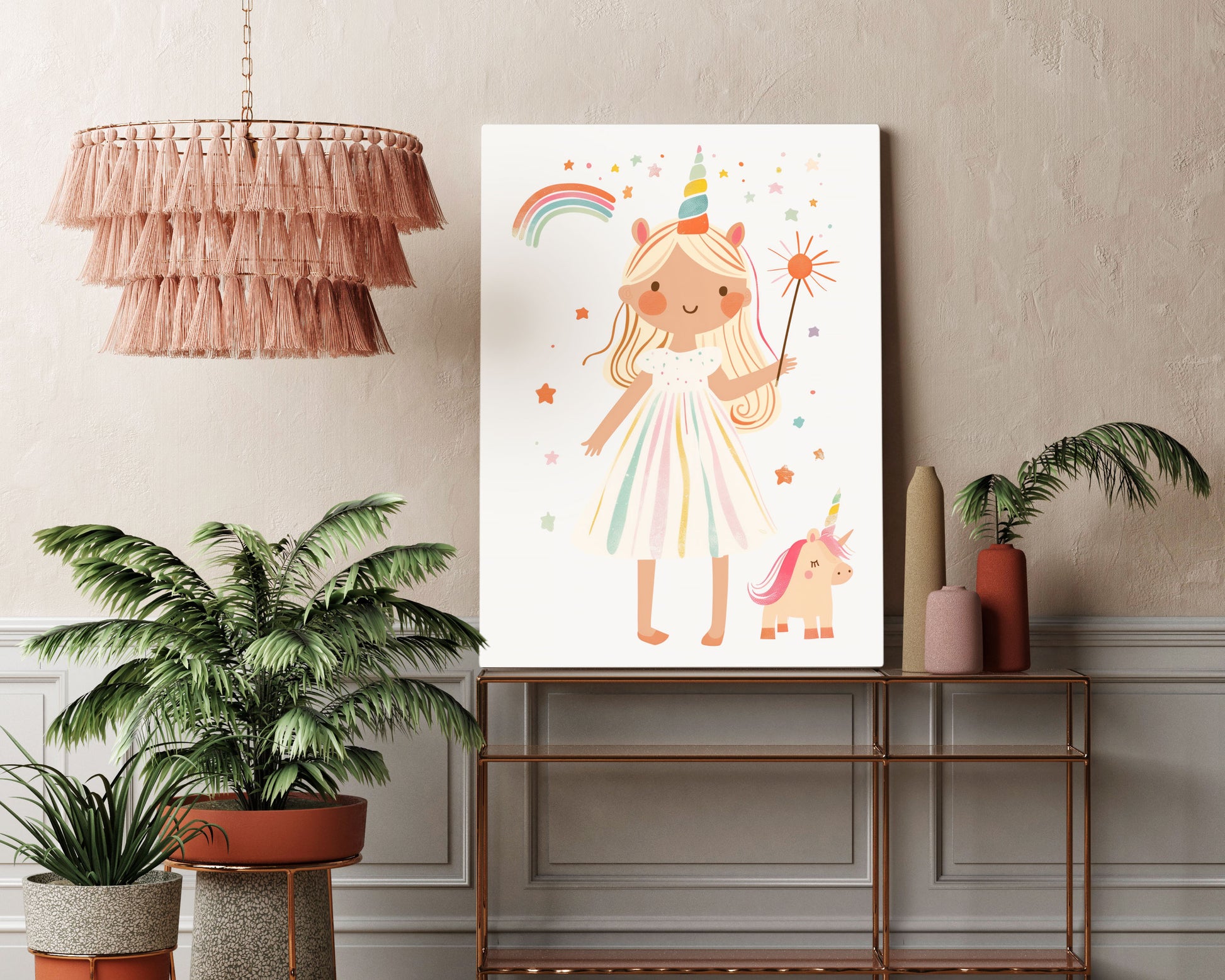 Fluttering Fairy Kids Wall Art Print - Artrise