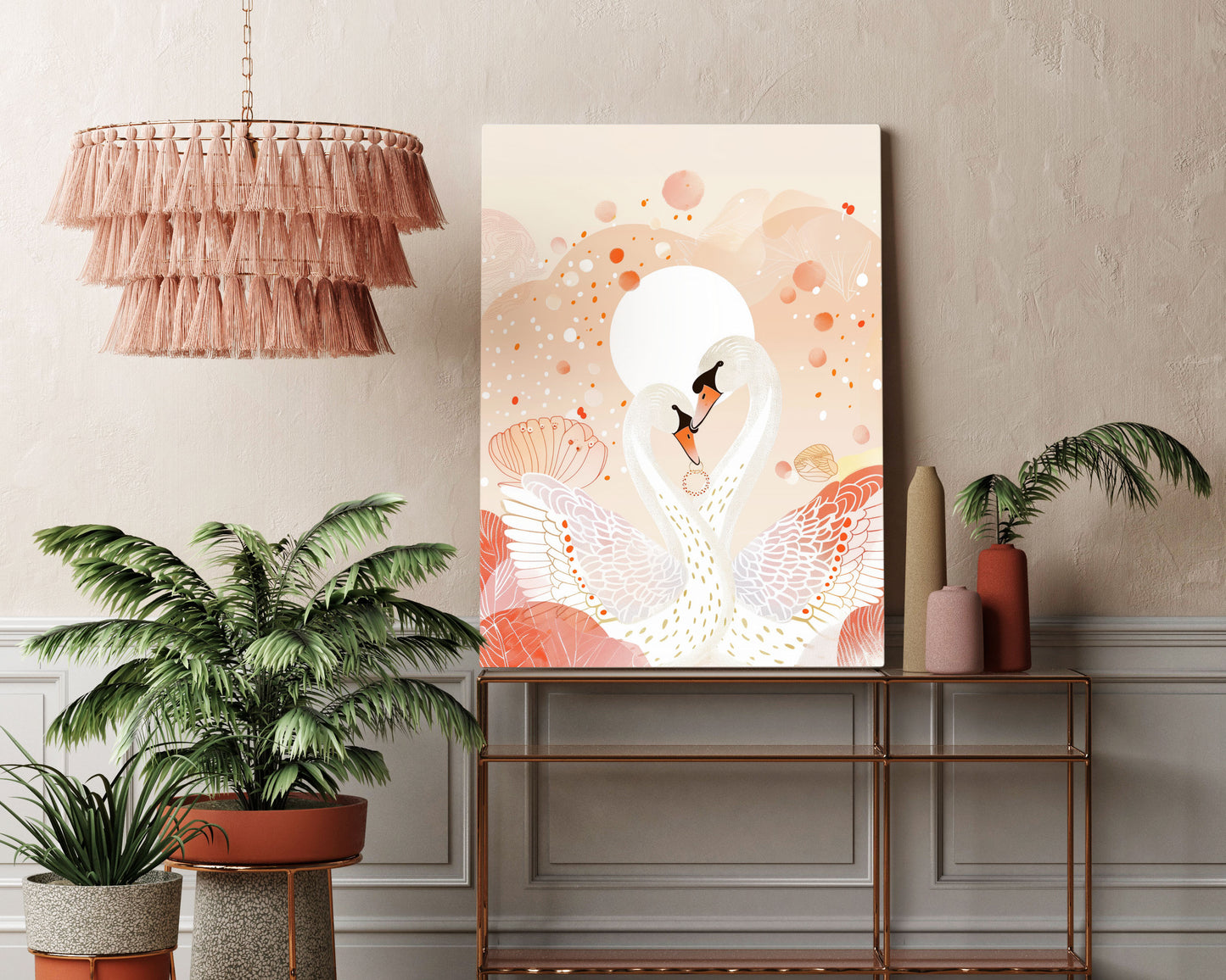 Swans Kids Wall Art Print - Artrise