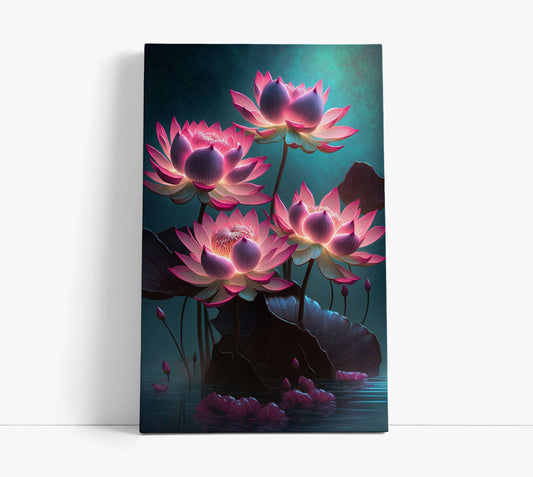 Lotuses Like Lamps // Wall Art Print - Artrise