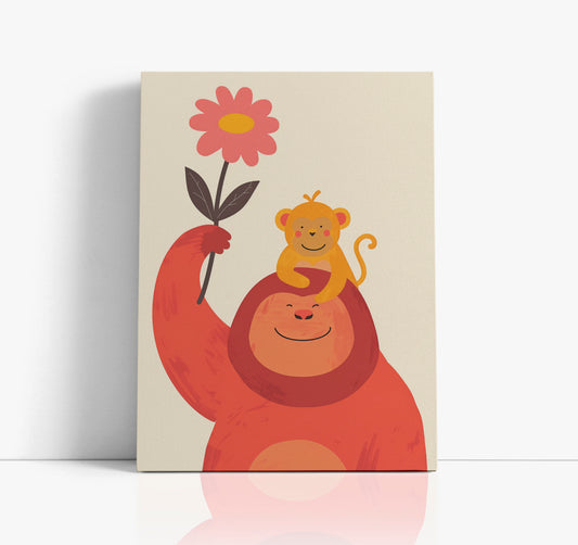 Monkeys Kids Wall Art Print 2 - Artrise