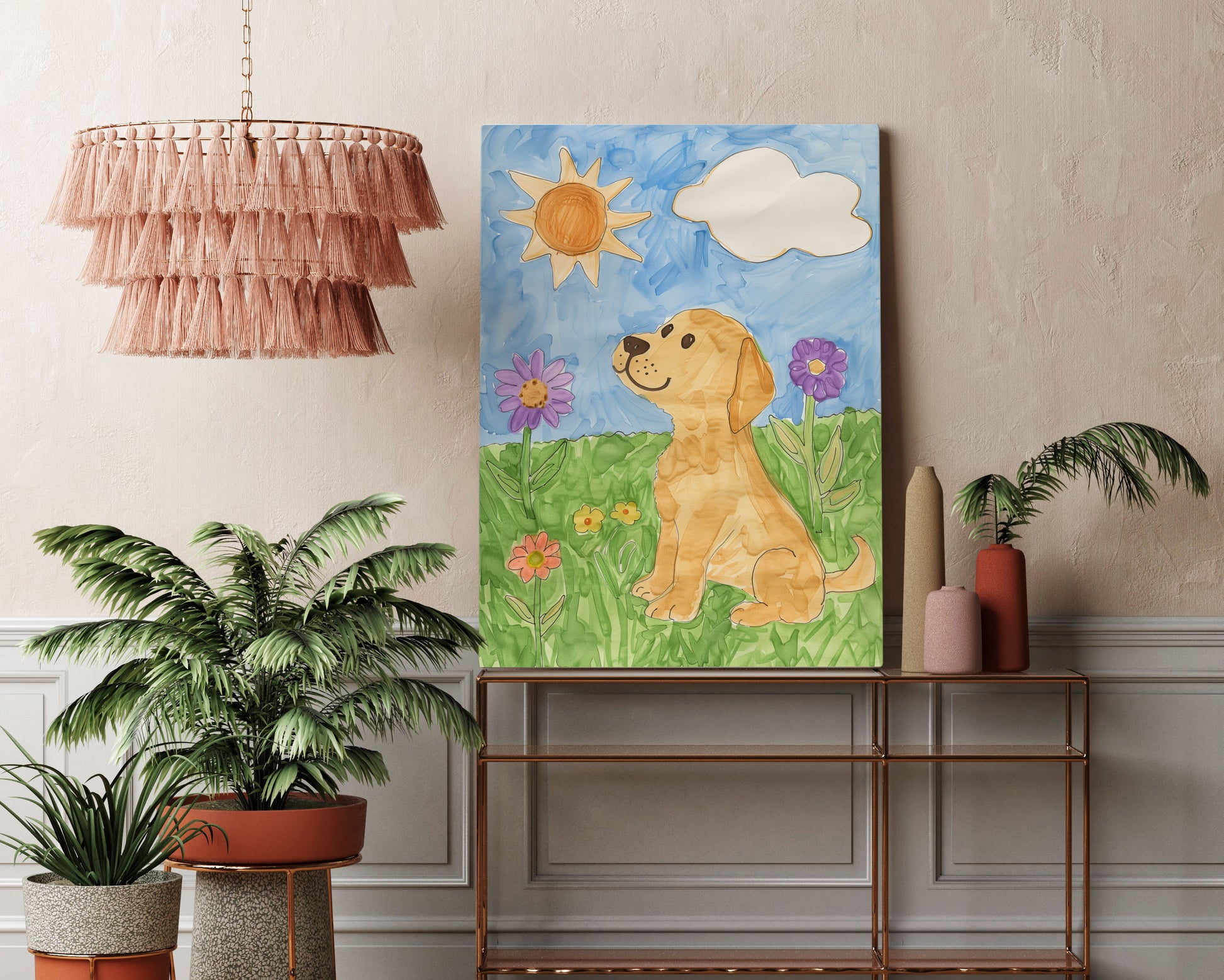 Puppy Dreams Kids Wall Art Print - Artrise