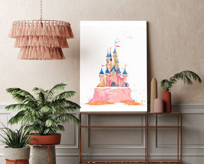 Princess Castle Kids Wall Art Print - Artrise