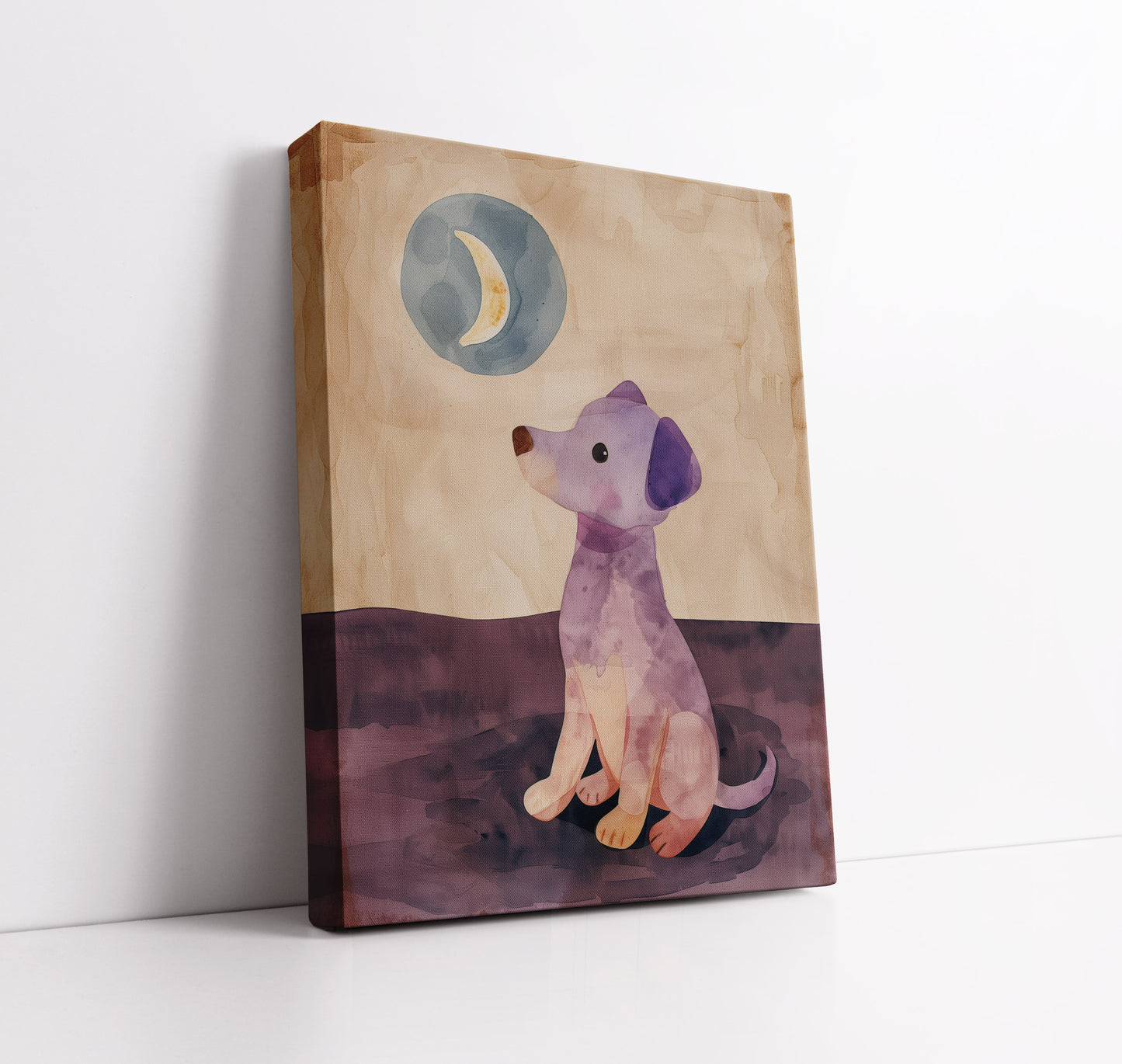 Puppy Thoughts Kids Wall Art Print - Artrise