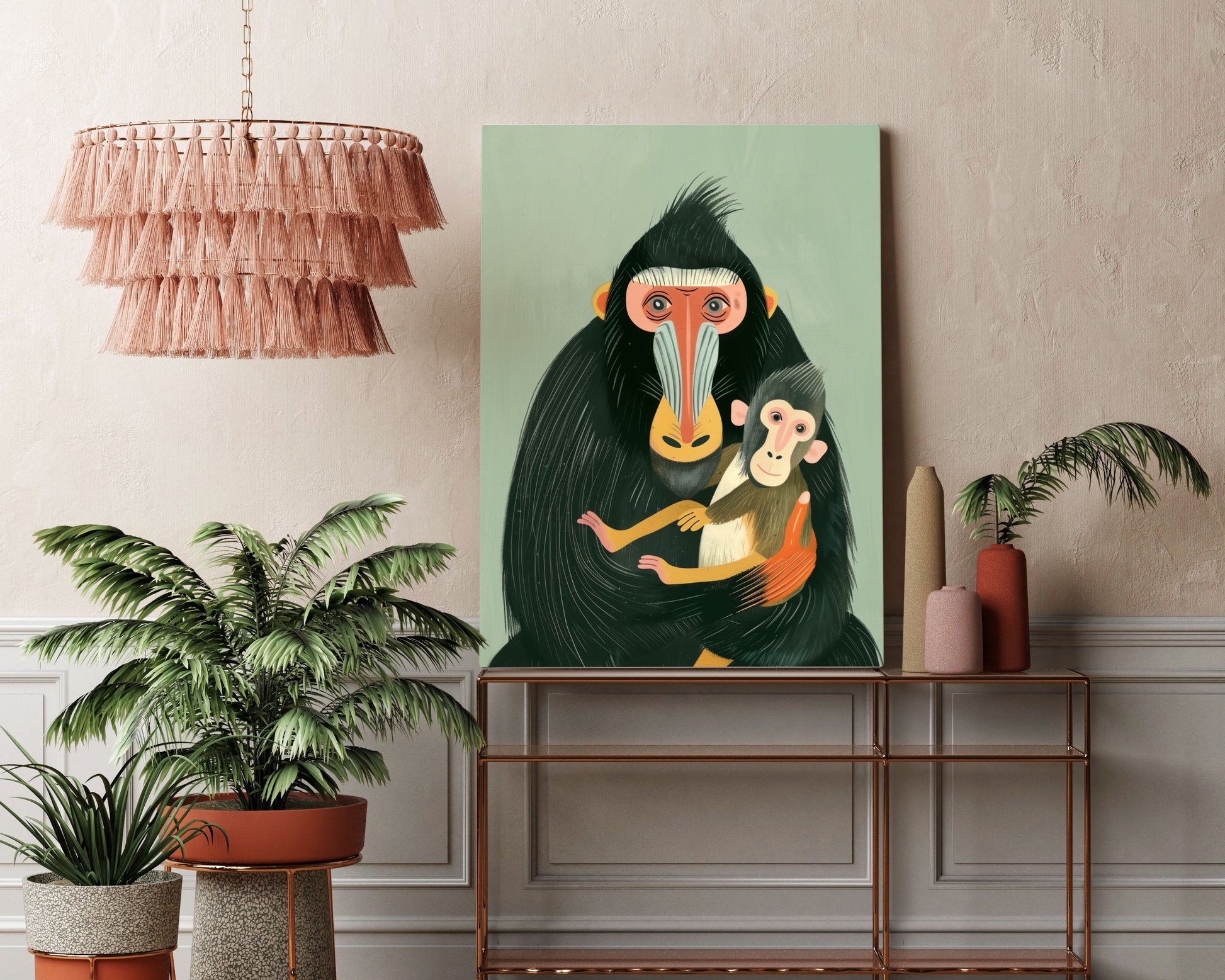 Cheeky Chimps Kids Wall Art Print - Artrise