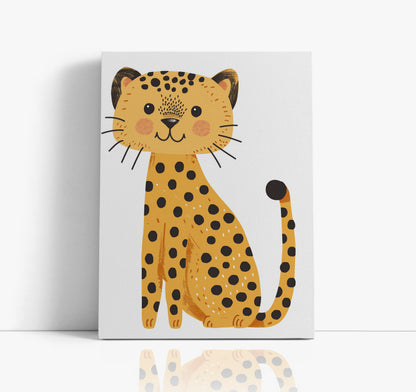 Baby Leopard Kids Wall Art Print - Artrise