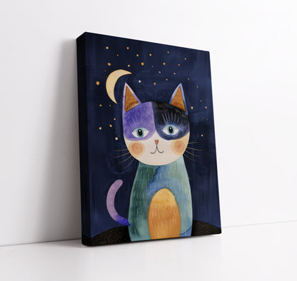 Warm Kitty Kids Wall Art Print - Artrise