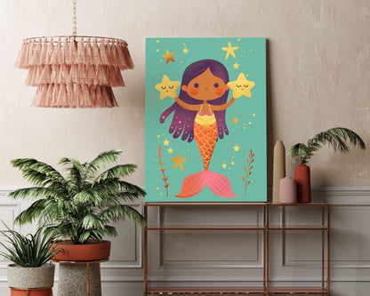 Mermaid Magic Kids Wall Art Print - Artrise