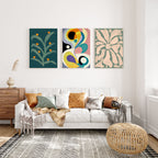 Gentle Forms – Neutral Organic Abstract Wall Art Print - Set of 3