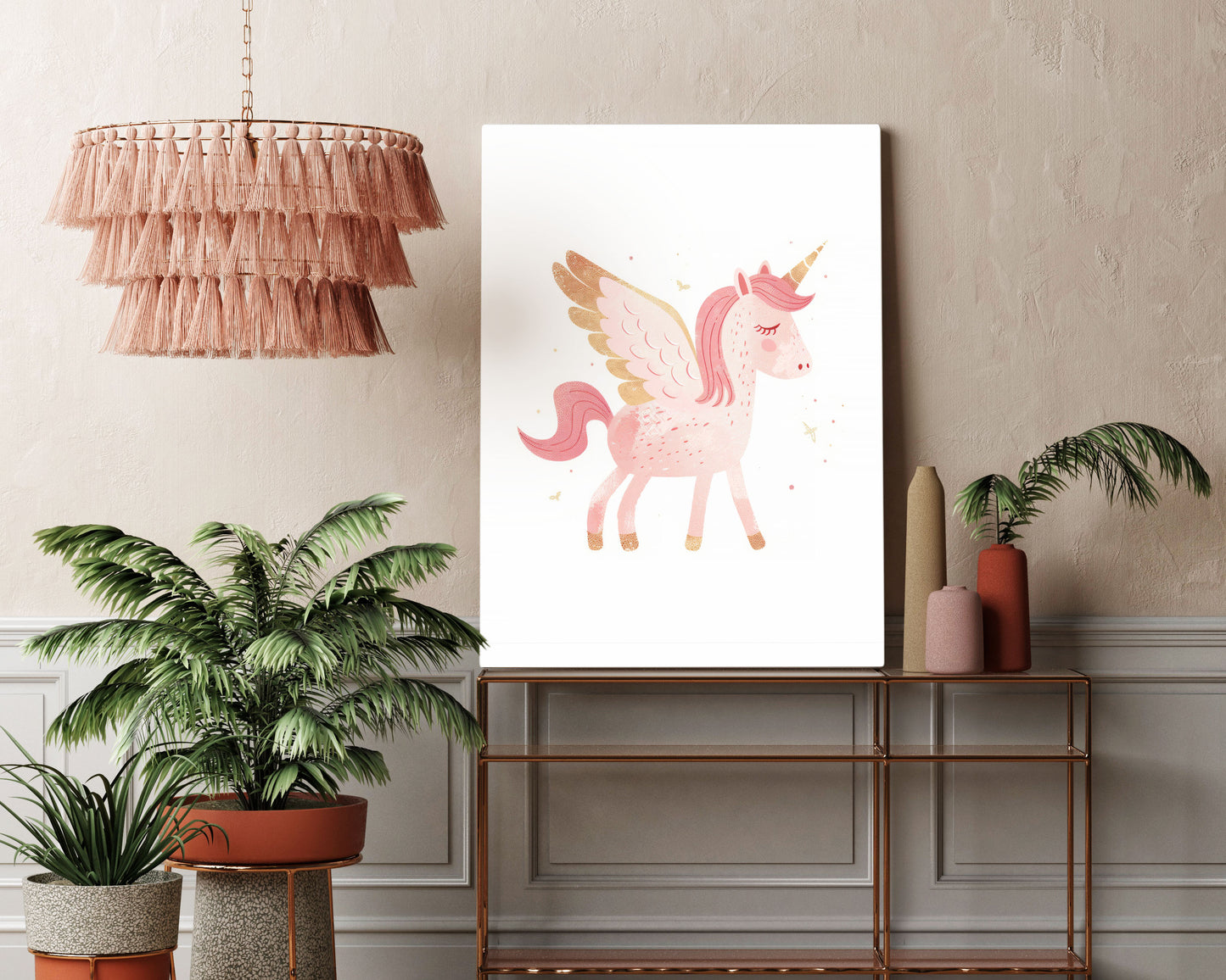 Unicorn Fairy Kids Wall Art Print - Artrise