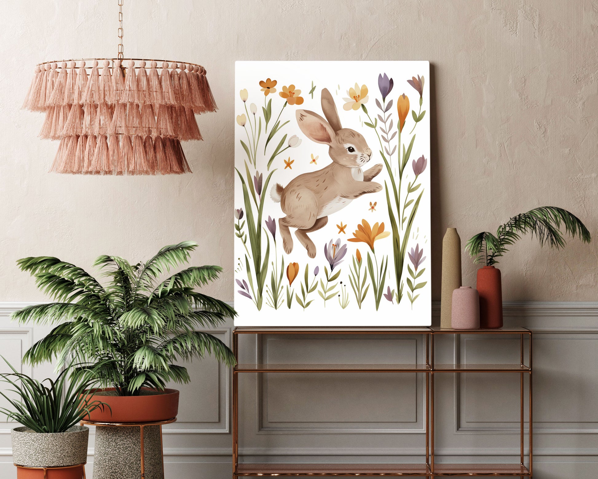 Baby Bunny Kids Wall Art Print - Artrise