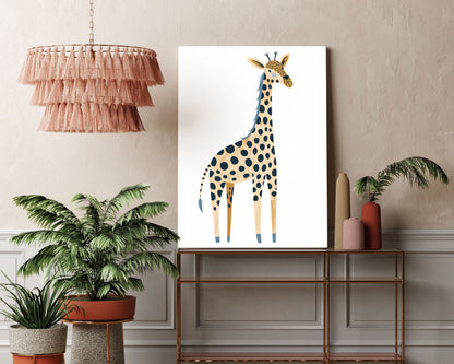 Giraffe Giggles Kids Wall Art Print - Artrise