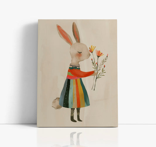 Kind Bunny Kids Wall Art Print - Artrise