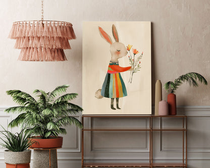 Kind Bunny Kids Wall Art Print - Artrise