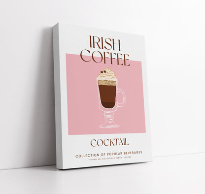 Irish Coffee Cocktail Art Print // Wall Art Print - Artrise