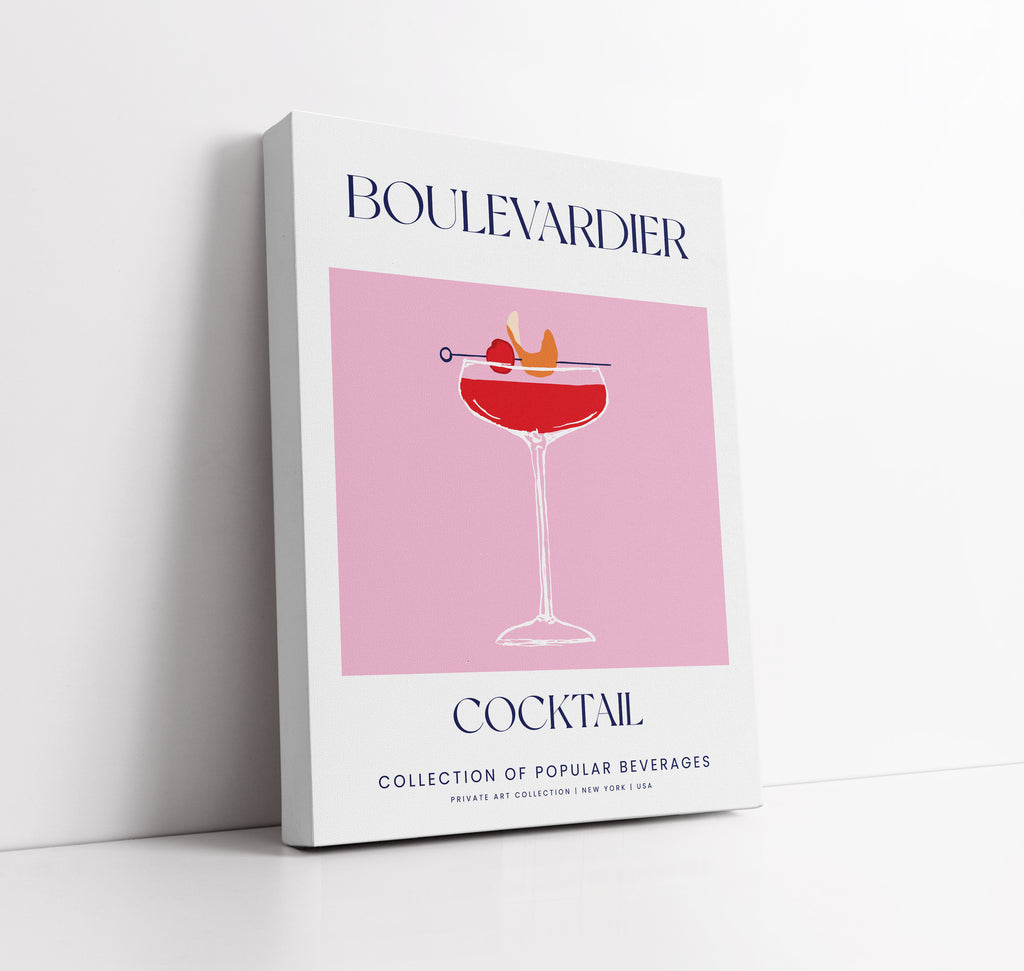 Boulevardier Cocktail Wall Art Print - Artrise