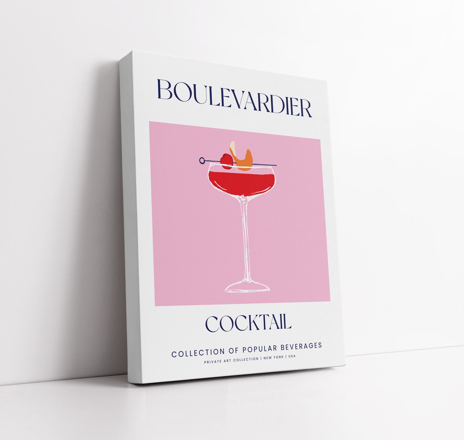 Boulevardier Cocktail Wall Art Print - Artrise