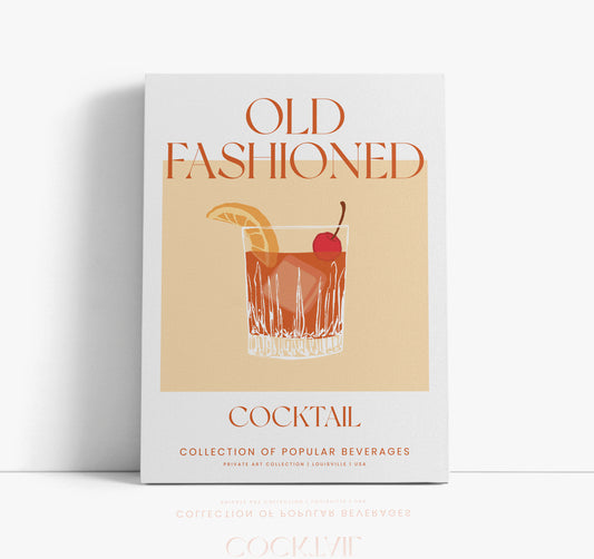 Old Fashioned Cocktail Art Print - Artrise