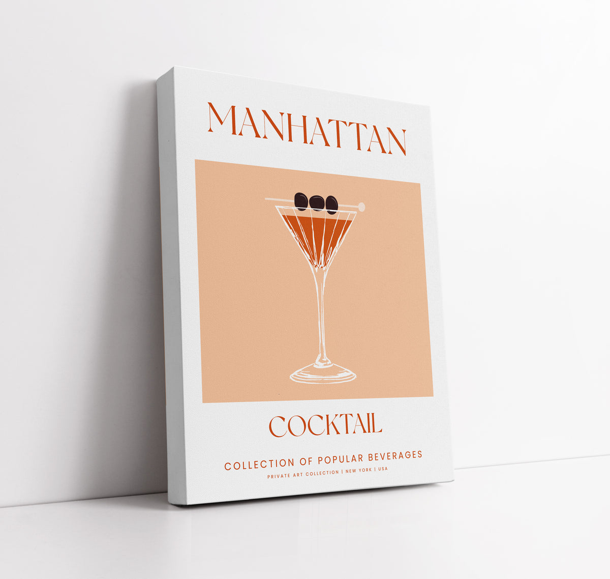 Manhattan Cocktail Art Print // Wall Art Print - Artrise