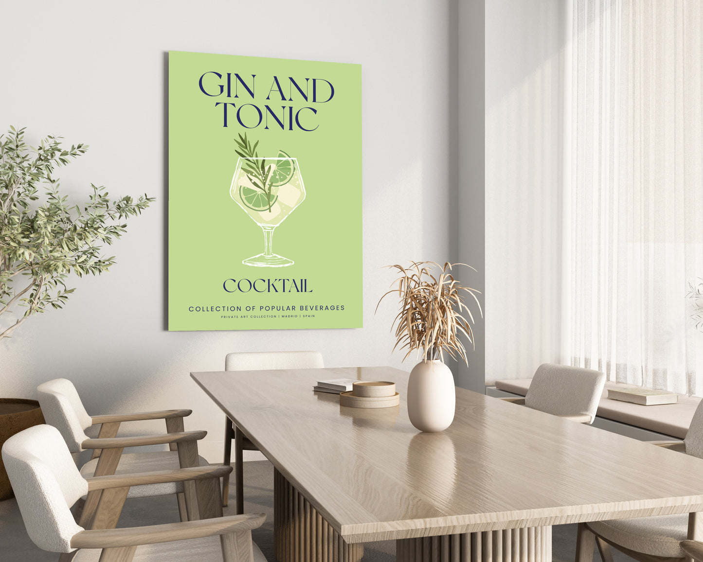 Gin & Tonic Cocktail Wall Art Print - Artrise