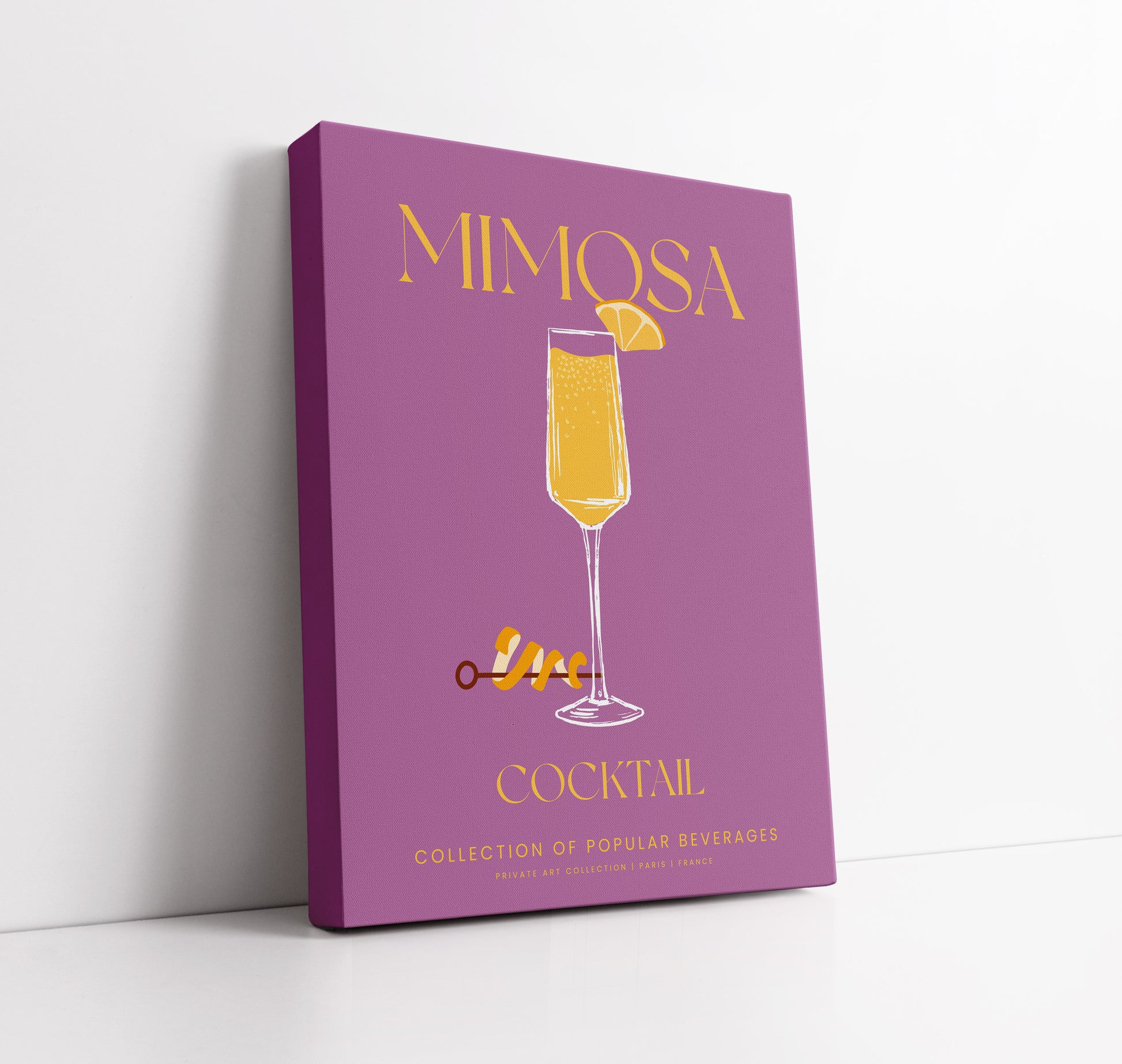 Mimosa Cocktail Art Print // Wall Art Print - Artrise