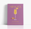 Mimosa Cocktail Art Print // Wall Art Print - Artrise