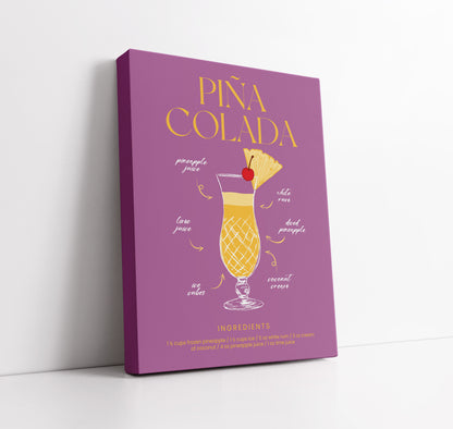 Pina Colada Cocktail Art Print - Artrise