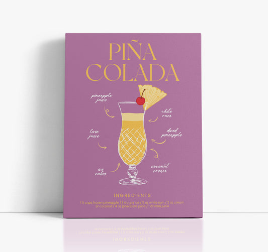 Pina Colada Cocktail Art Print - Artrise