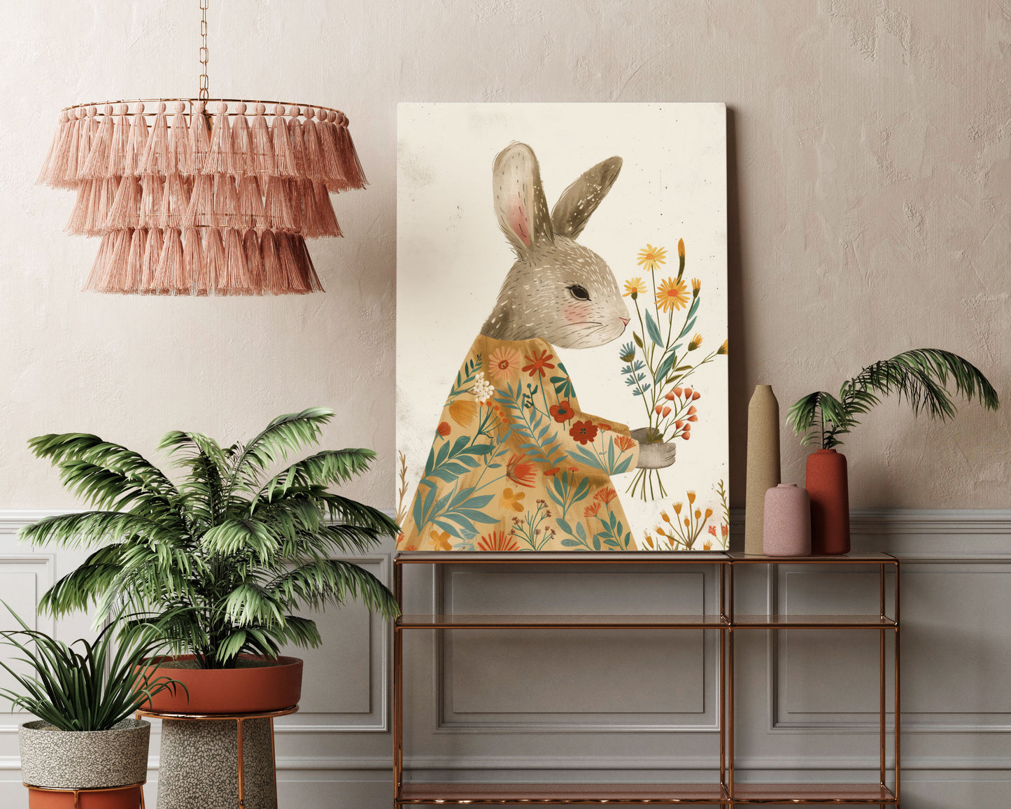 Enchanted Bunny Kids Wall Art Print - Artrise