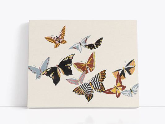 All Kinds of Butterflies, Vol.1 (1908) by Kamisaka Sekka // Wall Art Print - Artrise