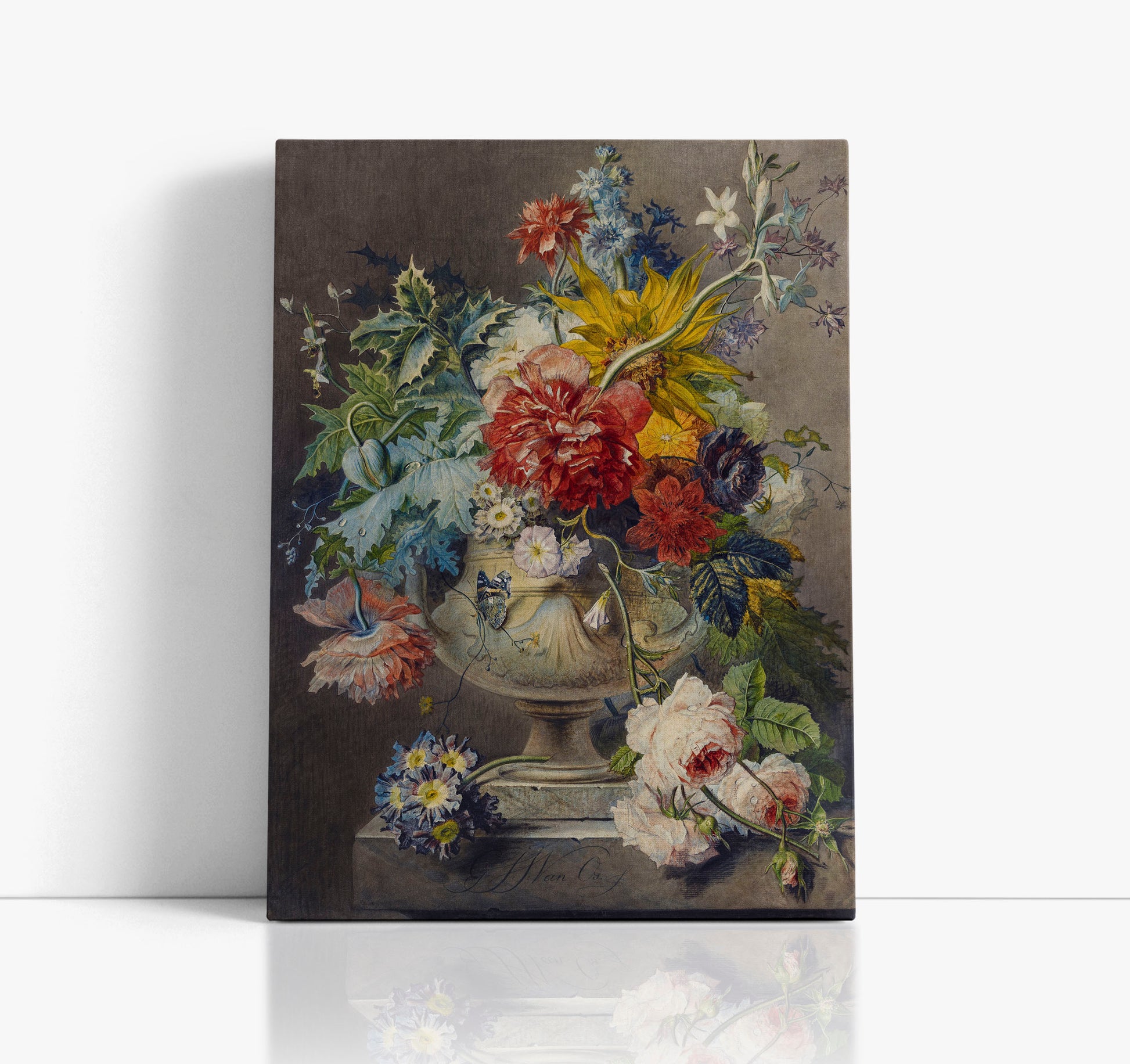 Bouquet of Flowers in a Vase (1802) Wall Art Print - Artrise