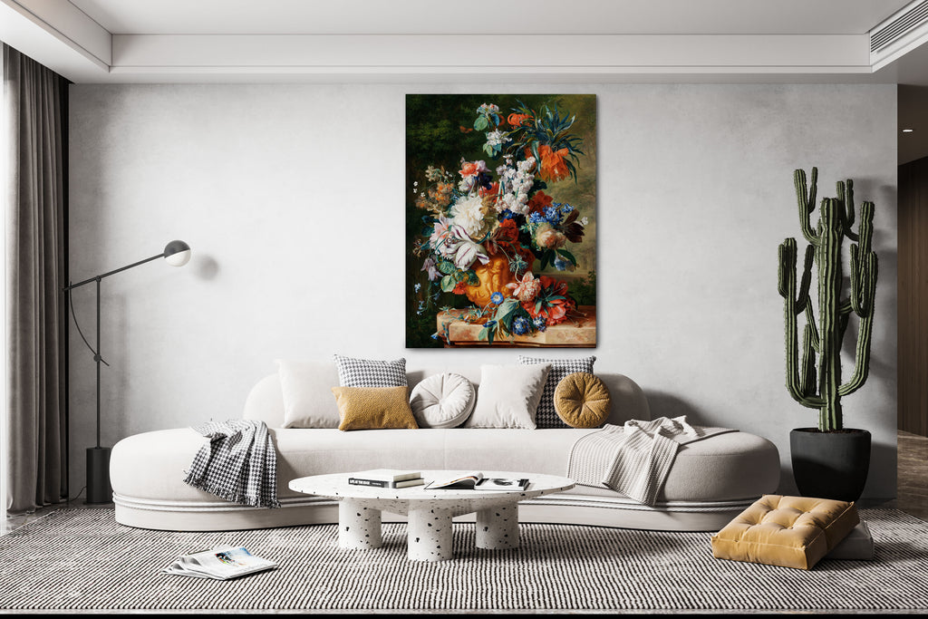 Bouquet of Flowers in an Urn (1724) Wall Art Print - Artrise