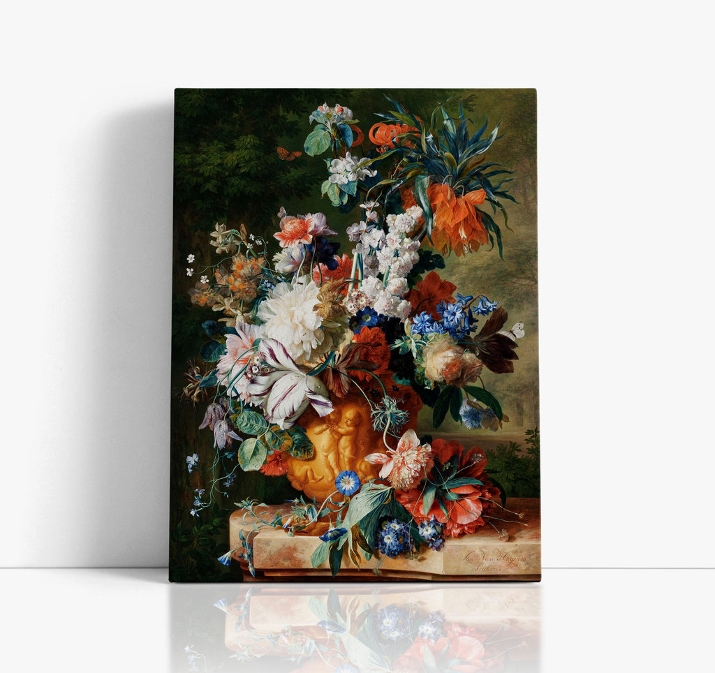 Bouquet of Flowers in an Urn (1724) Wall Art Print - Artrise