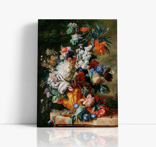 Bouquet of Flowers in an Urn (1724) Wall Art Print - Artrise