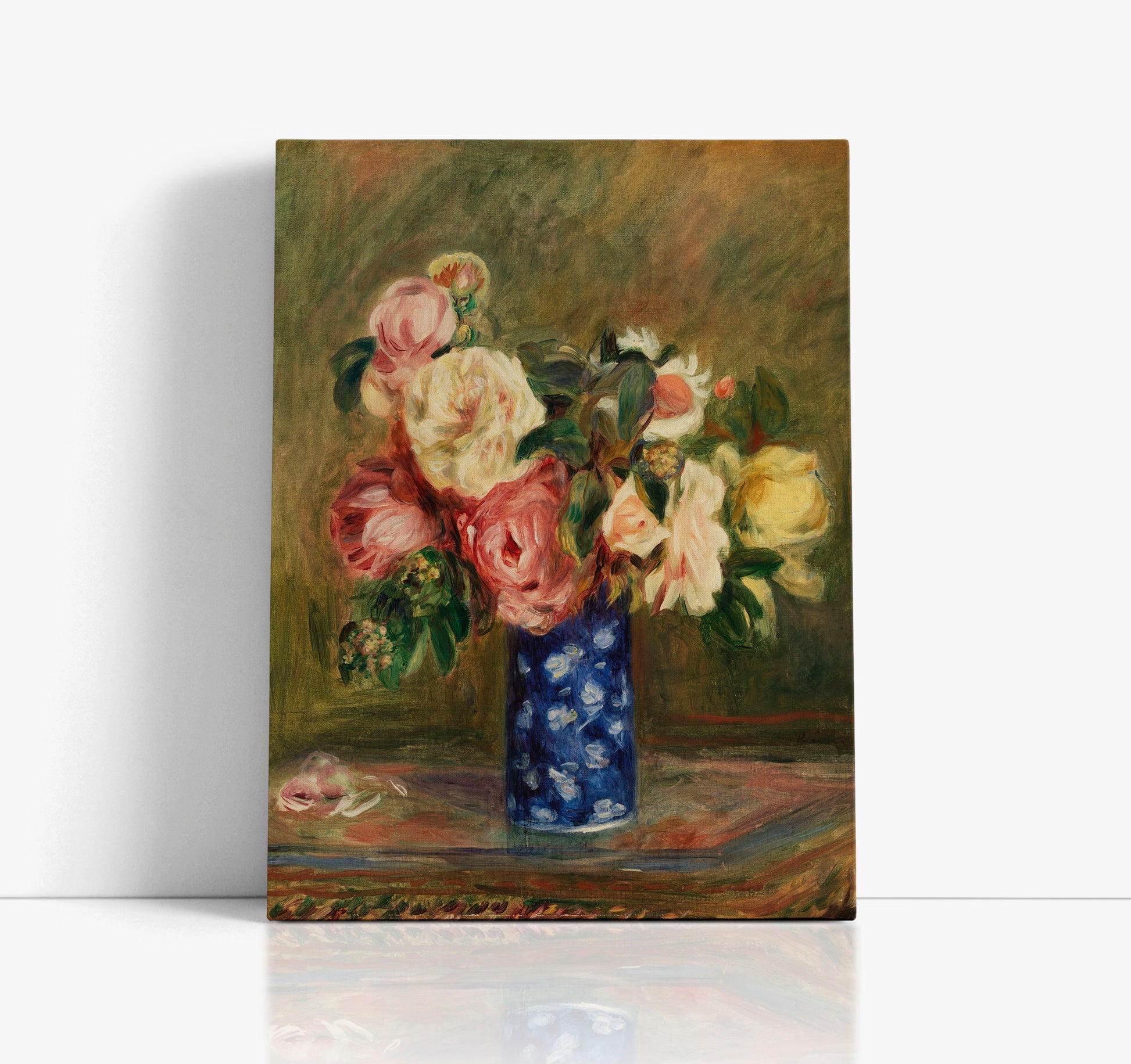 Bouquet of Roses (1882) by Pierre-Auguste Renoir Wall Art Print - Artrise