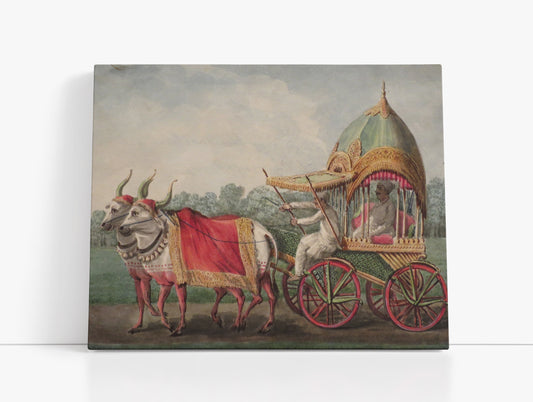 Bullock Cart, 19th century painting // Wall Art Print - Artrise