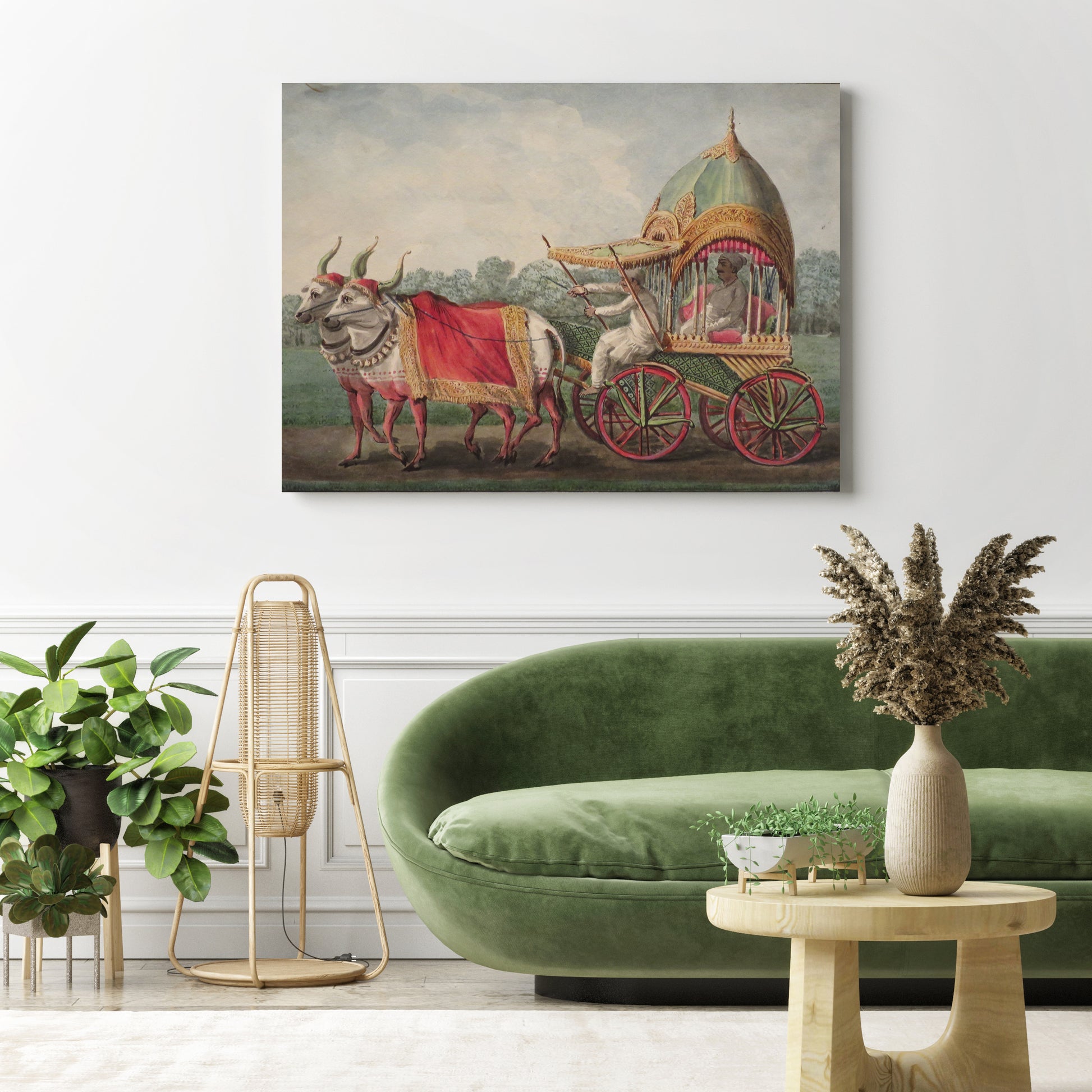 Bullock Cart, 19th century painting // Wall Art Print - Artrise