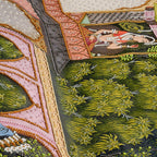 A Glimpse of Radha | Hand-Embroidered Krishna Miniature Wall Art