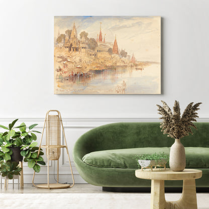 Benares by Edward Lear // Wall Art Print - Artrise