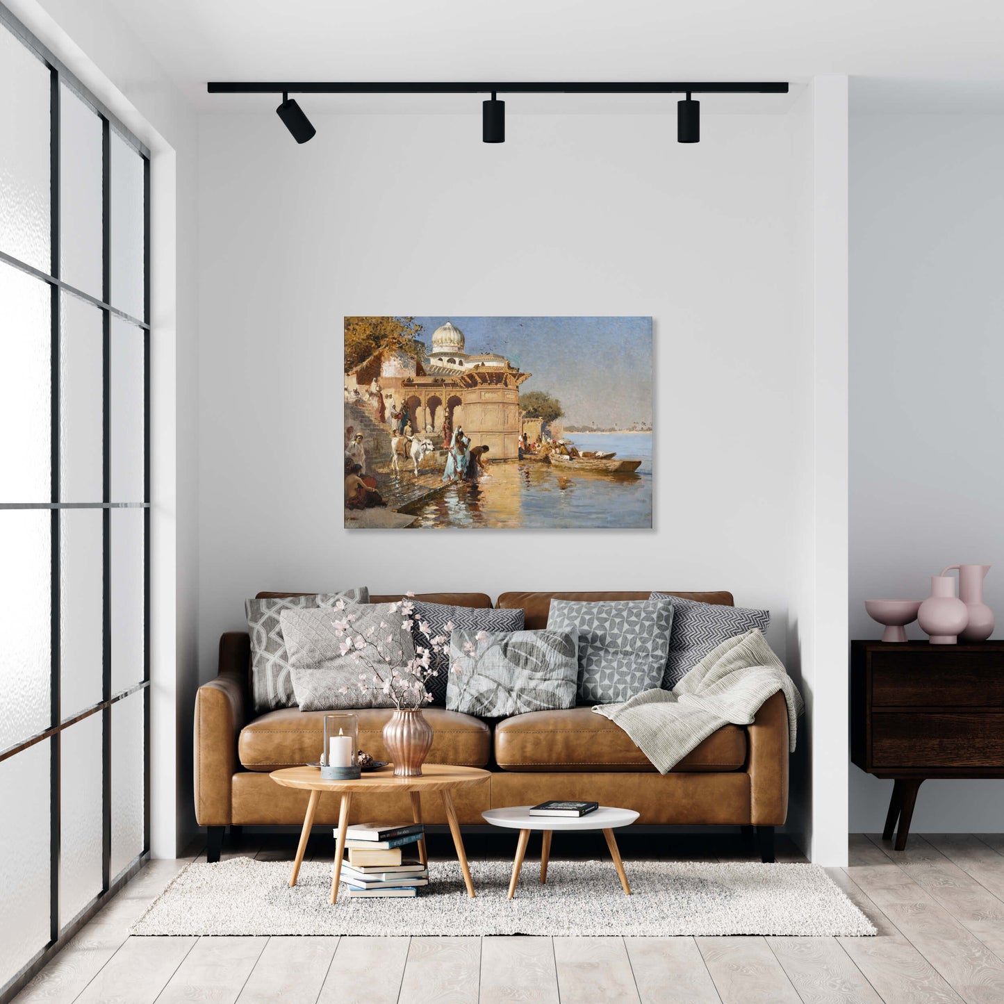 Along the Ghats of Mathura by Edwin Lord Weeks // Wall Art Print