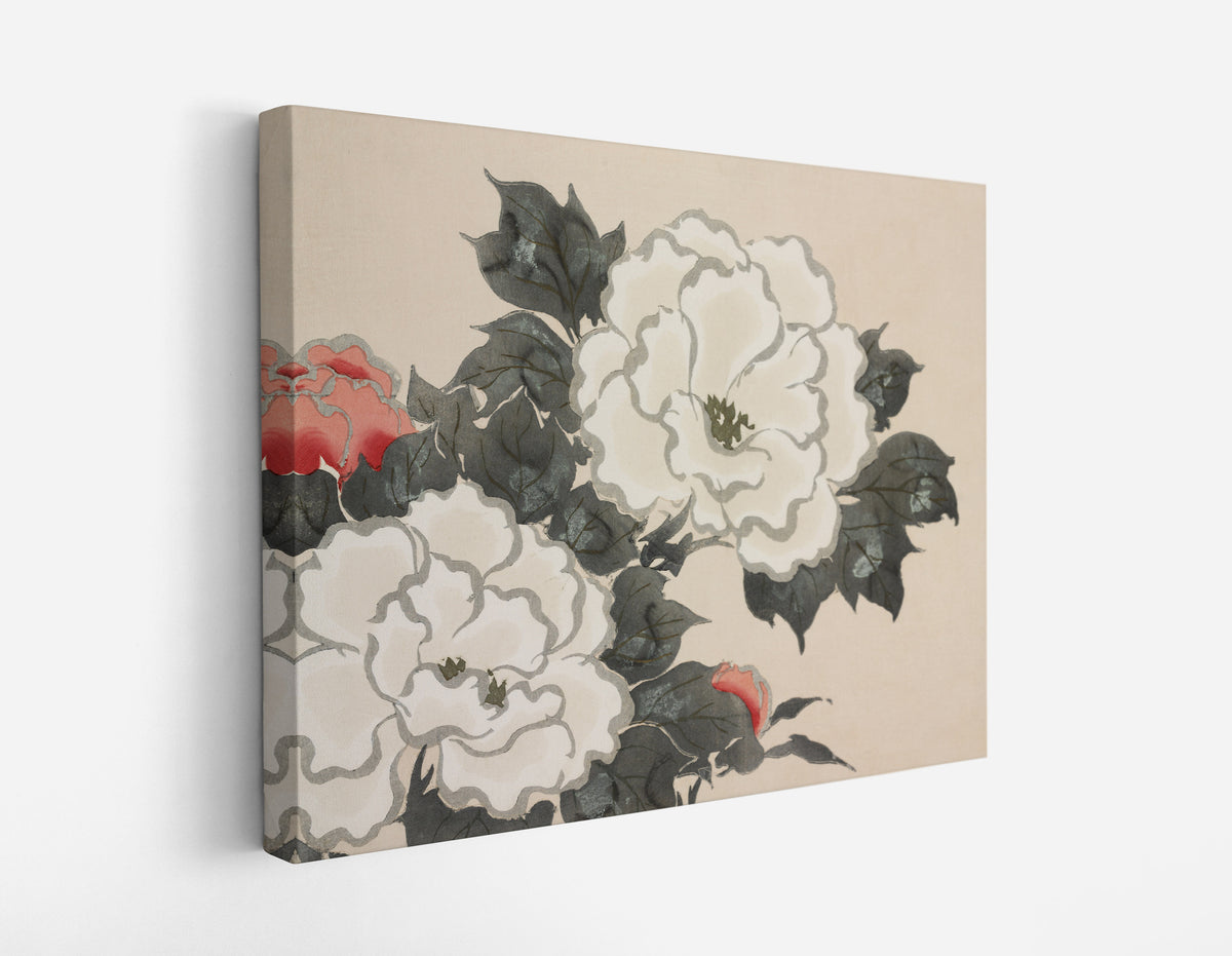 Flowers from Momoyogusa – Flowers of a Hundred Generations (1909–1910) by Kamisaka Sekka // Wall Art Print - Artrise